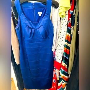 Royal blue Cache Dress- knee length